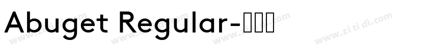 Abuget Regular字体转换